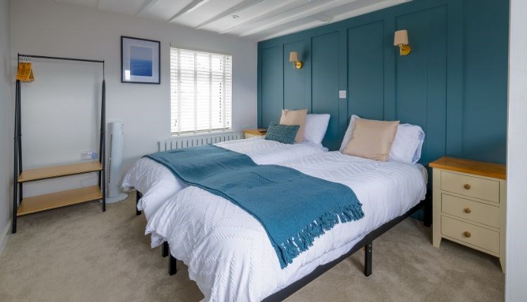 Double bedroom at Townhouse by the Sea, self catering, Cowes, Isle of Wight