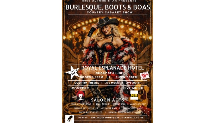Isle of Wight, things to do, cowboy themed burlesque show
