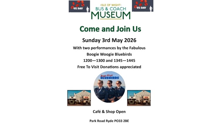 Isle of Wight, Things to do, Bus and Coach Museum, Information on VE day celebration activites