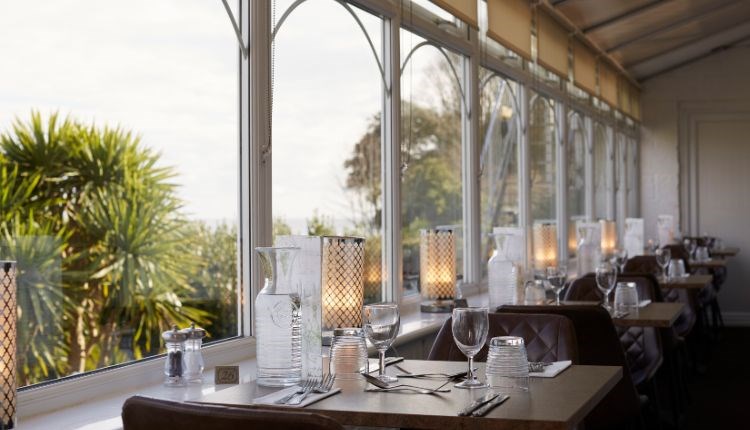 Restaurant at Luccombe Hall Hotel, Shanklin, Isle of Wight