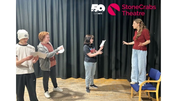 Theatre workshop with StoneCrabs Theatre at Quay Arts, Newport, Isle of Wight, children's activities, family