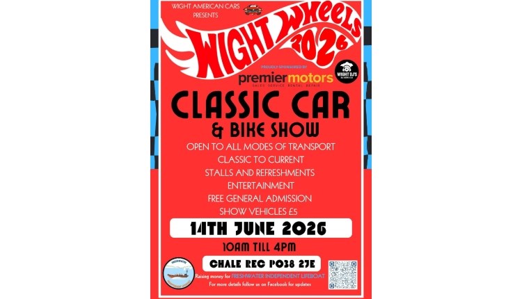 visit isle of wight, things to do, classic car show advert