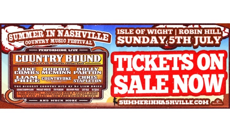 visit isle of wight, things to do, poster for country and western event
