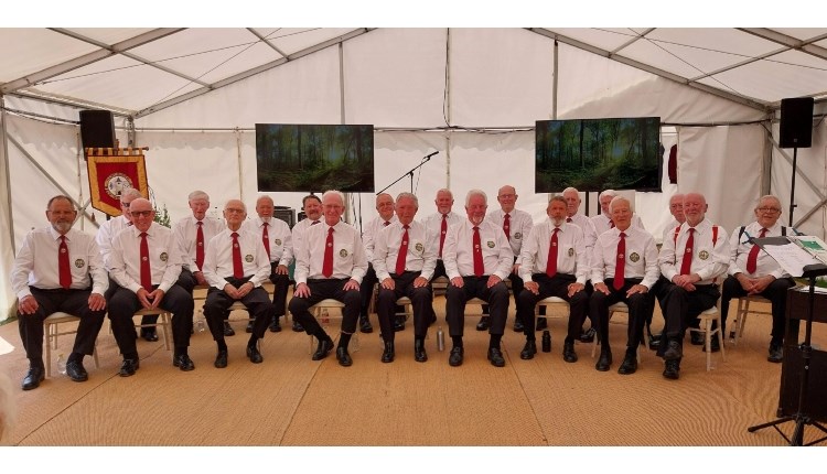 visit isle of wight, things to do, male voice choir in a marquee