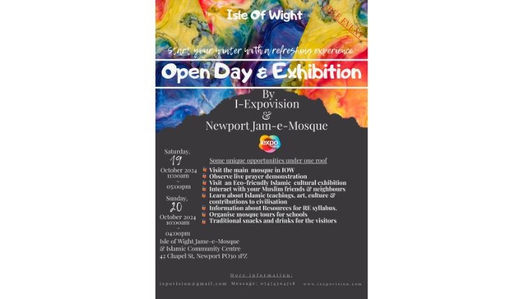 Exhibition poster, cultural event, community event, Isle of Wight, what's on