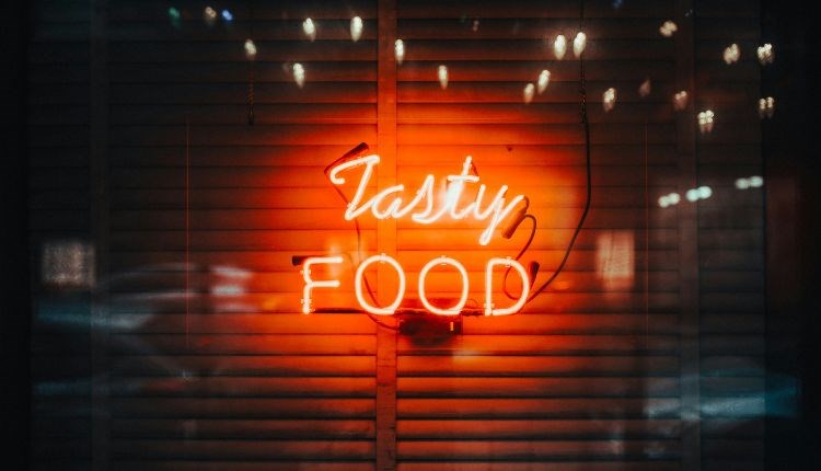 Food sign, ADA Mediterranean Kitchen, Ryde, Isle of Wight