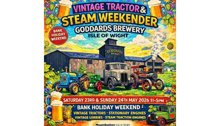 Isle of Wight, Things to do, bank holiday weekend steam engines and vintage tractors