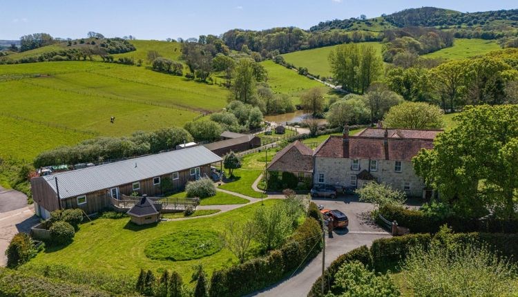 Aerial view of Godshill Park Barn - Bed & Breakfast, Isle of Wight