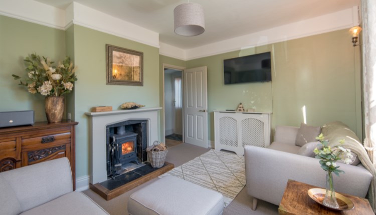 Living room at Hawthorn Cottage, Freshwater, Isle of Wight, self catering