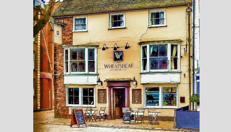 Outside view of The Wheatsheaf Hotel, Newport