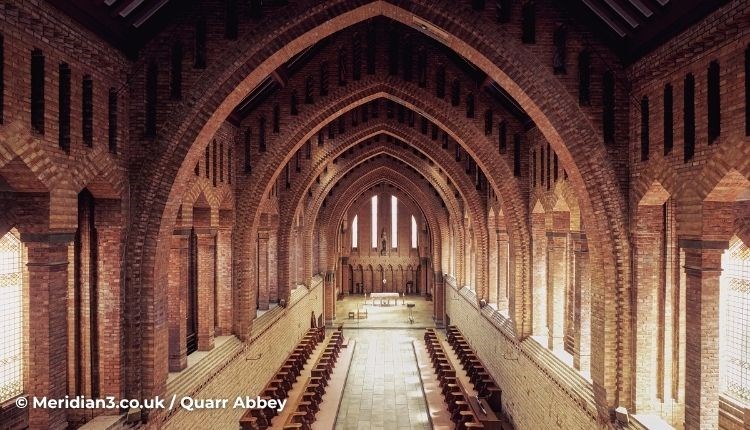 Inside of the abbey at Quarr Abbey, Ryde, Isle of Wight, life at Quarr Abbey, what's on, event, island life, food and drink, live music