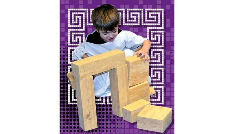 Boy dressed up as a Roman building a tower, Newport Roman Villa, family fun, children's activities, what's on, event, Isle of Wight