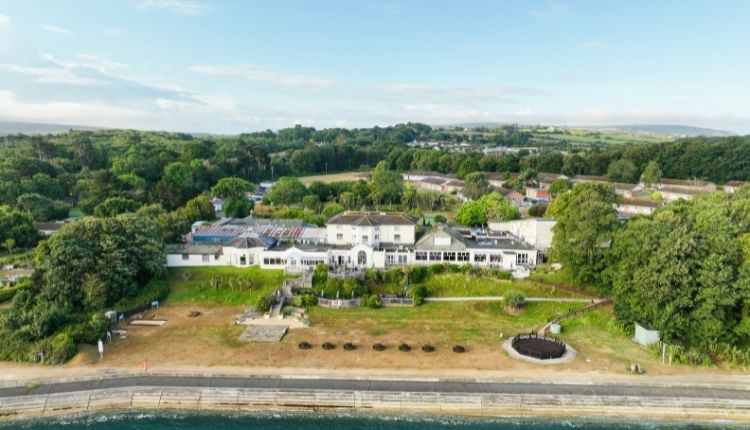 Aerial view of Norton Grange Coastal Village, Yarmouth, Isle of Wight, Warner Hotels