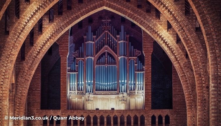 Organ in the abbey at Quarr Abbey, Ryde, Isle of Wight, music event, concert, performance, what's on, event
