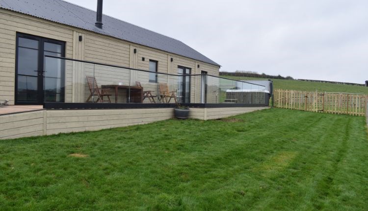 Outside view of The Old Cowshed, countryside views, self catering, Isle of Wight