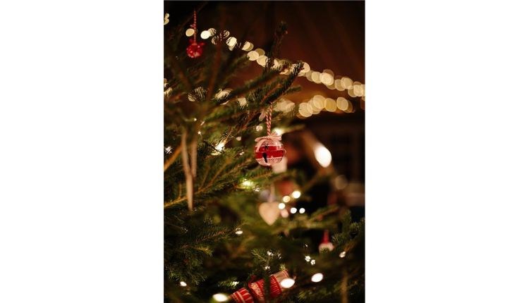 Bauble on a Christmas tree, party night at The Garlic Farm, what's on, event, Isle of Wight