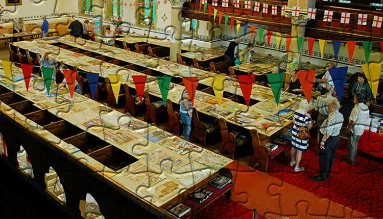 Isle of Wight, Things to Do, East Cowes, Jigsaw Puzzle Show, Display of Jigsaws