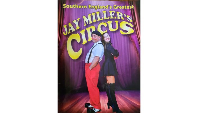 Jay Miller's Circus poster, family fun, Isle of Wight, what's on, event