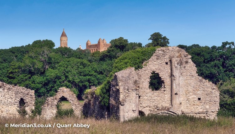 Ruins at Quarr Abbey, Isle of Wight Spring Walking Festival, guided walk, things to do, event