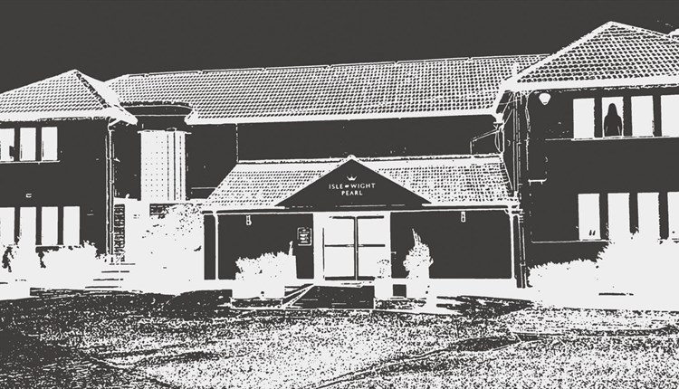 Outside view of Isle of Wight Pearl in the dark, Halloween event, what's on, children's event, October Half Term