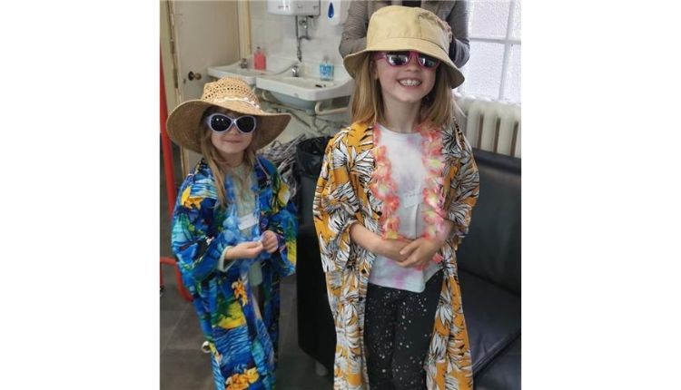 Two children dressed up at the theatre, Isle of Wight, what's on, children event, Shanklin