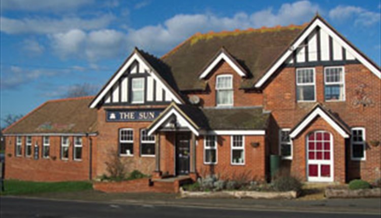 Outside view of The Sun at Calbourne, Isle of Wight pub