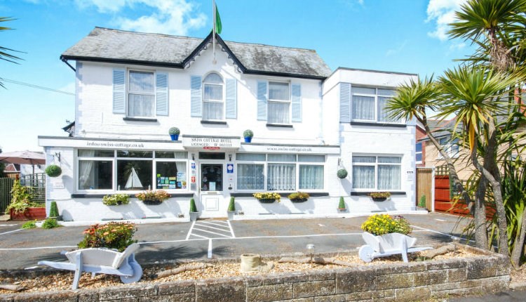 The Swiss Cottage Shanklin outside front of building, Isle of Wight, accommodation