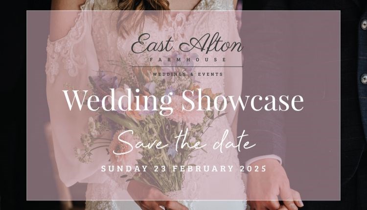 Wedding showcase poster, East Afton Farmhouse, event, what's on, Isle of Wight wedding