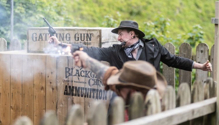 Cowboy show at Wild West Week, Blackgang Chine, family event, children's activities, what's on, Isle of Wight