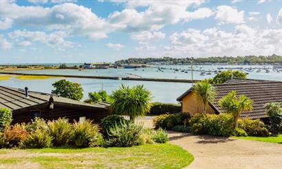 Harbour view at Old Mill Holiday Park, St Helens, Isle of Wight, self catering