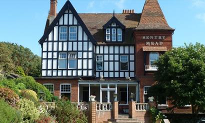 Outside view of Sentry Mead, Totland, Isle of Wight, coastal B&B, accommodation