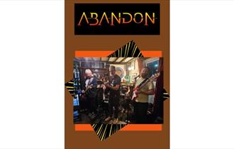 Abandon poster, live music at The Bugle Inn, Brading, Isle of Wight, event, what's on