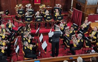 Abbey Brass band performing, music event, what's on, Isle of Wight