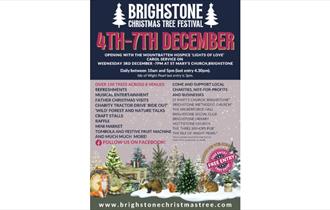 Isle of Wight, Christmas Tree festival, Brighstone,