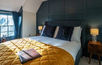 Double bedroom at The Buddle Inn, bed and breakfast, Niton, Isle of Wight, boutique rooms, country pub