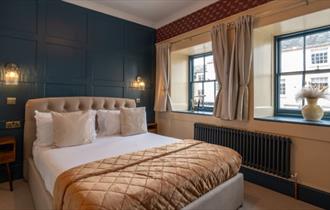 Double bedroom at The Bugle Coaching Inn, Yarmouth, Isle of Wight, B&B, village pub, boutique rooms