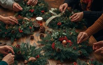 Isle of Wight, things to do, Christmas, Wreath Making, Dimbola, Freshwater Bay