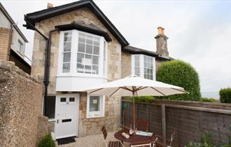 Isle of Wight, Accommodation, Self Catering, Elm Cottage, Seaview, Front Door and Court Yard