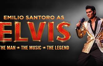 Elvis Presley tribute poster, Medina Theatre, music event, what's on, Newport, Isle of Wight