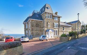 Exterior view of apartment building, self catering, Shanklin, Isle of Wight