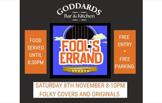 Isle of Wight, Live music, Goddards Bar and Kitchen, Fools Errand