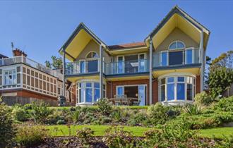 Outside view of The Sea House, Seaview, self catering, luxury, beach house