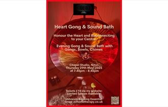 Isle of Wight, Things to do, Sound Bath, Poster, Niton
