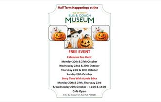 Isle of Wight, Things to do, Isle of Wight Bus and Coach Museum, Ryde, October Half Term and Halloween Activities