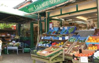 Tourist information point at Brighstone Village Shop, Isle of Wight, Local Produce
