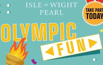 Isle of Wight Pearl Olympic fun poster, family fun activities, what's on, event