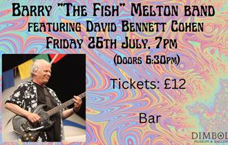 Barry The Fish Melton Band poster, Dimbola Museum & Galleries, Isle of Wight, event, what's on