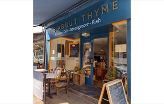 Butcher, Deli, Greengrocer and Fish at It's About Thyme, farm shop, local produce, let's buy local