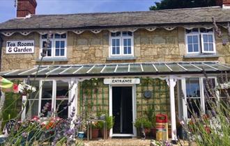 Isle of Wight, Eating Out, Tearooms and Garden, SHANKLIN Old Village, Laburnum Cottage