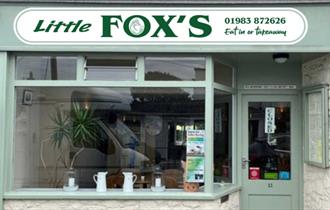 Isle of Wight, Eating Out, Little Fox's Cafe. Bembridge, Frontage